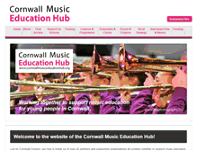 Tablet Screenshot of cornwallmusiceducationhub.org
